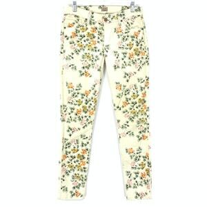 Citizens Of Humanity Jeans Women's Sz 28 Thompson Mid-Rise Skinny Floral Print